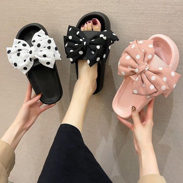 sandals women thick platform soft sole indoor outdoor slide bow bathroom slippers summer non-slip beach flip flops, Black
sandals women thick platform soft sole indoor outdoor slide bow bathroom slippers summer non-slip beach flip flops, Black