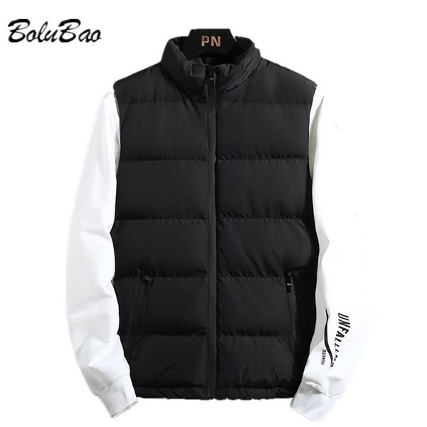 men's vests bolubao 2021 vest men autumn jackets thick man sleeveless coats male warm cotton-padded waistcoat, Black;white
men's vests bolubao 2021 vest men autumn jackets thick man sleeveless coats male warm cotton-padded waistcoat, Black;white
