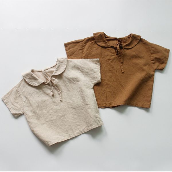 2021 new summer cotton linen baby girls shirts korean style girls short sleeve kids clothes casual preppy style blouses, White;black
2021 new summer cotton linen baby girls shirts korean style girls short sleeve kids clothes casual preppy style blouses, White;black