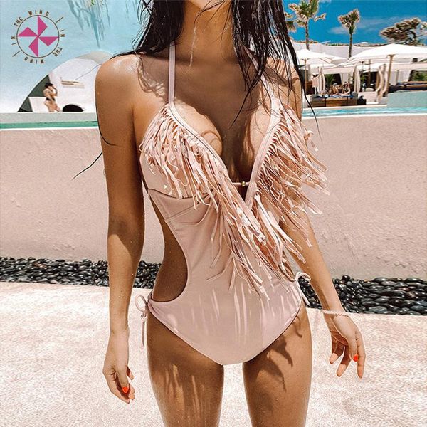 in the wind 2021 deep plunge v neck fringe cut out one piece swimsuit trikini women halter backless tassel swimwear one-piece suits
in the wind 2021 deep plunge v neck fringe cut out one piece swimsuit trikini women halter backless tassel swimwear one-piece suits