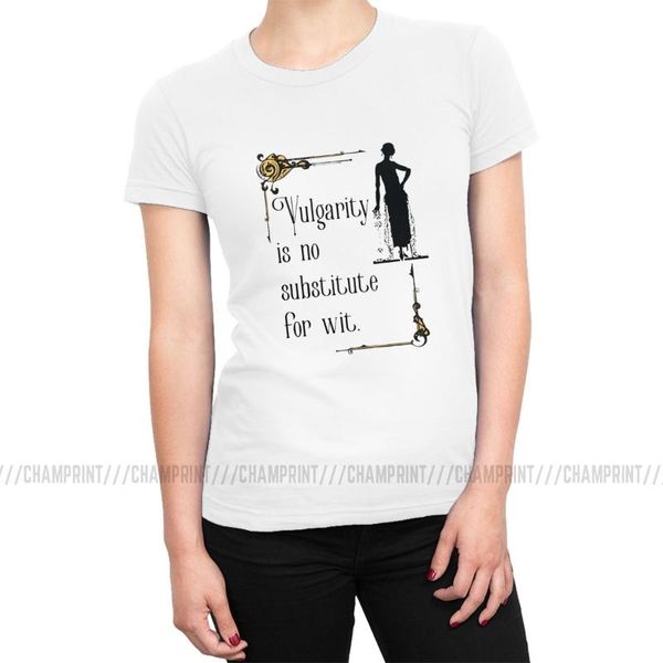 women's t-shirt vulgarity is no substitute for wit tshirt violet crawley tee shirt female streetwear clothing, White
women's t-shirt vulgarity is no substitute for wit tshirt violet crawley tee shirt female streetwear clothing, White