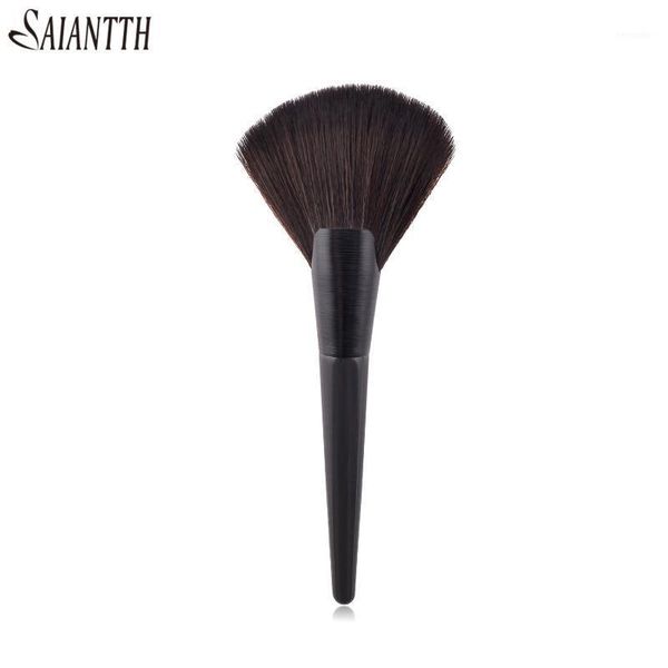 saiantth single brushing process foundation brush bright black high-end wooden handle makeup beauty tool fan shape makeup1
saiantth single brushing process foundation brush bright black high-end wooden handle makeup beauty tool fan shape makeup1