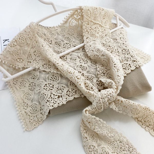 scarve small frh cotton knot small shawl female sweet hollow out hook flower lace false collar decoration versatile square neck scarf, Blue;gray
scarve small frh cotton knot small shawl female sweet hollow out hook flower lace false collar decoration versatile square neck scarf, Blue;gray