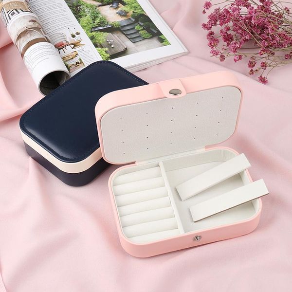 korean fresh and simple girl protable leather multi-function jewelry storage box bags
korean fresh and simple girl protable leather multi-function jewelry storage box bags