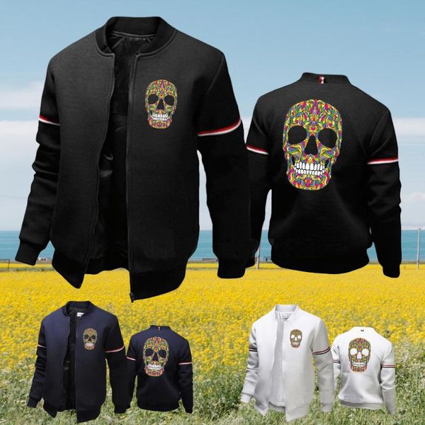 men's jackets psychedeli skelet print jacket fall winter solid color personality coat casual outdoor baseball uniform zipper streetwear, Black;brown
men's jackets psychedeli skelet print jacket fall winter solid color personality coat casual outdoor baseball uniform zipper streetwear, Black;brown