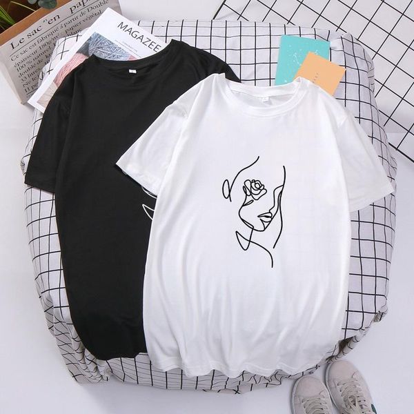 women's t-shirt qrxiaer fashion young tee cartoon summer short sleeve rose flower shirt for women clothing couple shirts home art t-sh, White
women's t-shirt qrxiaer fashion young tee cartoon summer short sleeve rose flower shirt for women clothing couple shirts home art t-sh, White