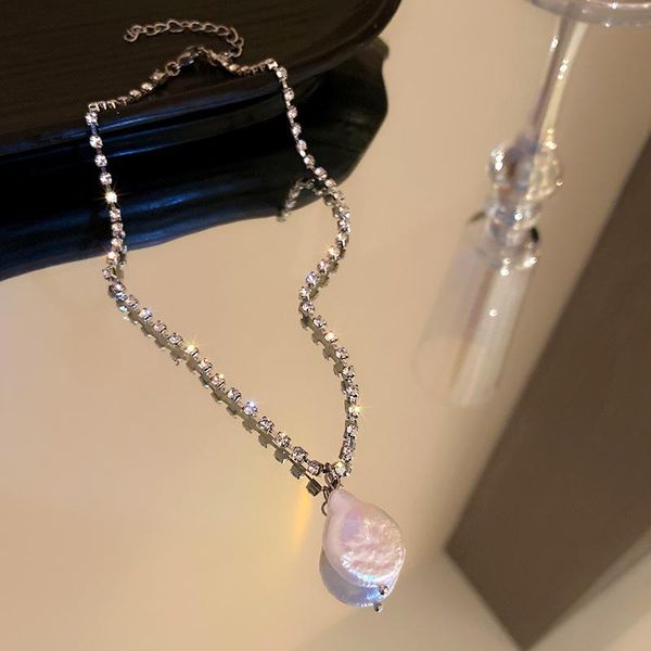 pendant necklaces lovelink vintage white crystal pearl choker necklace sweet beaded irregular exaggerated party wedding for women, Silver
pendant necklaces lovelink vintage white crystal pearl choker necklace sweet beaded irregular exaggerated party wedding for women, Silver