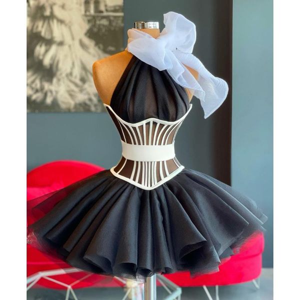 party dresses black elegant prom sleeveless corset waist short mini length women special occasion gowns custom made, White;black
party dresses black elegant prom sleeveless corset waist short mini length women special occasion gowns custom made, White;black