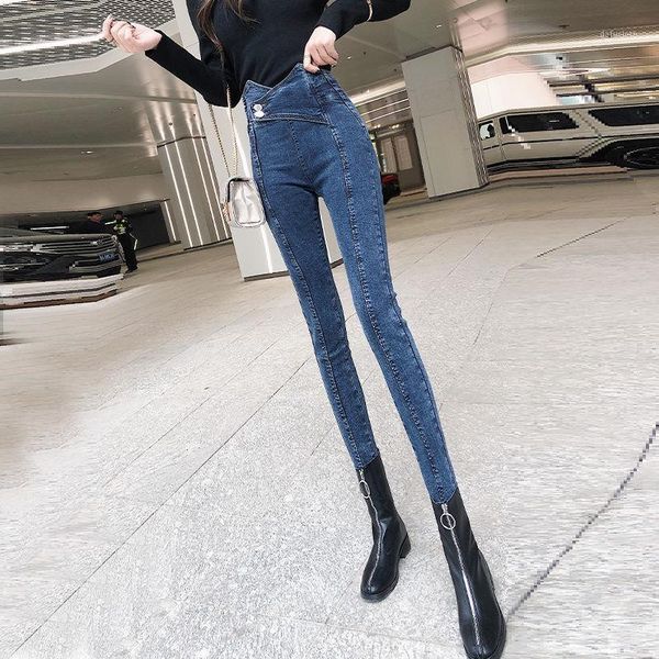 autumn women high waist stretch denim pants pencil skinny elastic slim fashion streetwear causal jeans trousers e425 women's, Blue
autumn women high waist stretch denim pants pencil skinny elastic slim fashion streetwear causal jeans trousers e425 women's, Blue