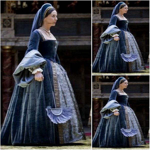 navy blue victorian gothic evening formal dresses civil war southern velvet lace long sleeve square halloween nun prom gowns, Black;red
navy blue victorian gothic evening formal dresses civil war southern velvet lace long sleeve square halloween nun prom gowns, Black;red