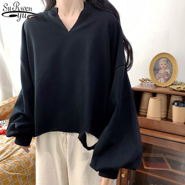 autumn korean pop jumper female personality short sweatshirt women thin plus size loose casual long sleeve for 11760 210427, Black
autumn korean pop jumper female personality short sweatshirt women thin plus size loose casual long sleeve for 11760 210427, Black