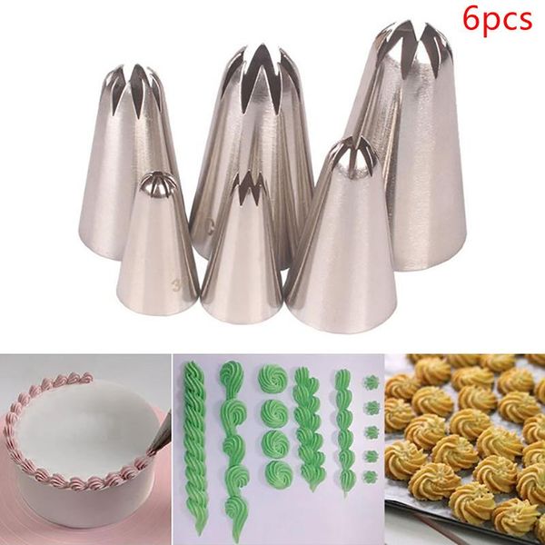 6pcs icing piping nozzles cake decorating pastry tip stainless steel mouth fondant cream baking tools accessories &
6pcs icing piping nozzles cake decorating pastry tip stainless steel mouth fondant cream baking tools accessories &