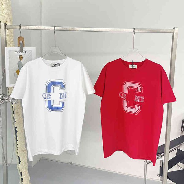 early spring new large printed short sleeve trendy red versatile loose men's and women's lovers' t-shirt, White
early spring new large printed short sleeve trendy red versatile loose men's and women's lovers' t-shirt, White