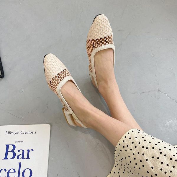 sandals women mid heels 2021 summer ladies elegant mules slippers mesh breathable fashion, Black
sandals women mid heels 2021 summer ladies elegant mules slippers mesh breathable fashion, Black
