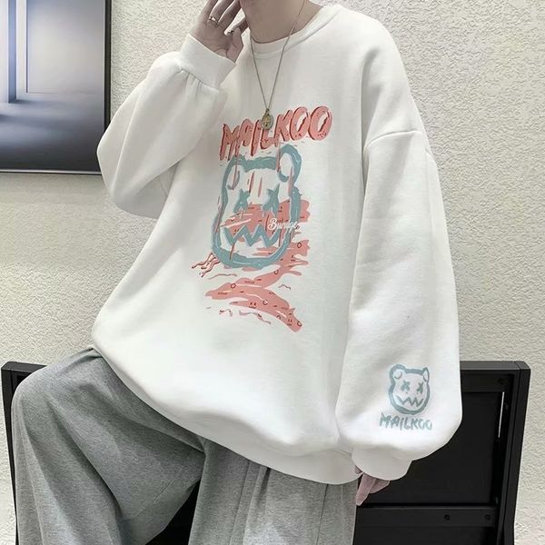 autumn sweater men's trend loose little devil graffiti net red tide brand printed cartoon round neck coat, Black
autumn sweater men's trend loose little devil graffiti net red tide brand printed cartoon round neck coat, Black