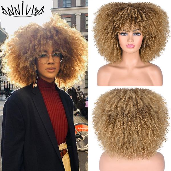short hair afro kinky curly wig with bangs for black women synthetic mixed brown and blonde glueless cosplay wigs heat resistant
short hair afro kinky curly wig with bangs for black women synthetic mixed brown and blonde glueless cosplay wigs heat resistant