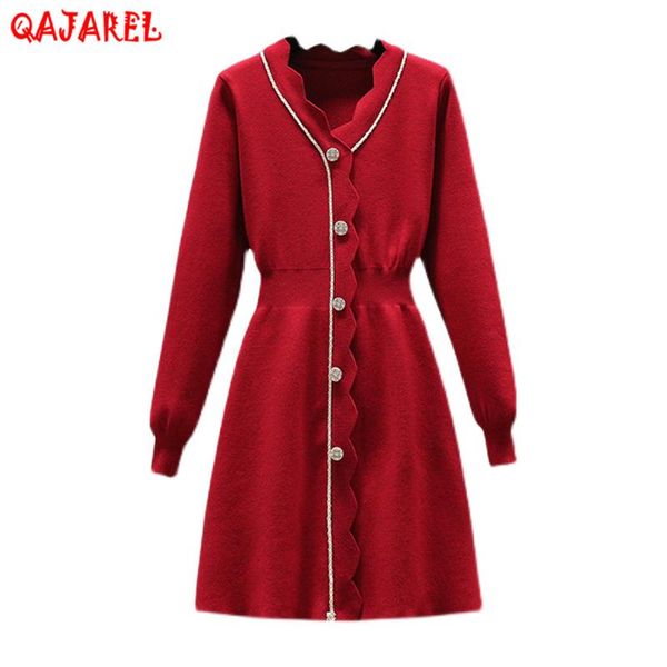 casual dresses autumn winter red knitted thick warm midi dress 2021 black hepburn korean vintage women elegant bodycon party, Black;gray
casual dresses autumn winter red knitted thick warm midi dress 2021 black hepburn korean vintage women elegant bodycon party, Black;gray