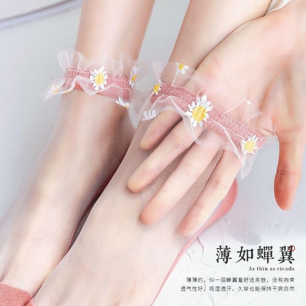 summer glass cotton bottom lace small daisy card silk ship women's shallow mouth stockings socks, Black;white
summer glass cotton bottom lace small daisy card silk ship women's shallow mouth stockings socks, Black;white