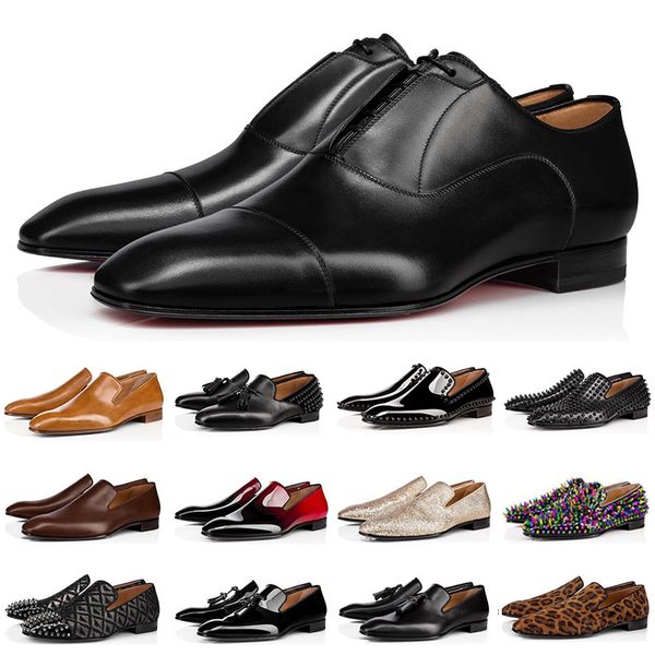 brand red bottom loafers luxury party wedding shoes designer black patent leather suede with tassels spikes studded dress rivet shoes des ch
brand red bottom loafers luxury party wedding shoes designer black patent leather suede with tassels spikes studded dress rivet shoes des ch