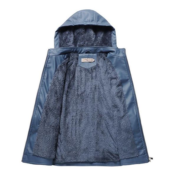 women's leather & faux 2021 autumn winter fashion hooded thick warm coat women black red blue casual slim pu jacket n1327
women's leather & faux 2021 autumn winter fashion hooded thick warm coat women black red blue casual slim pu jacket n1327