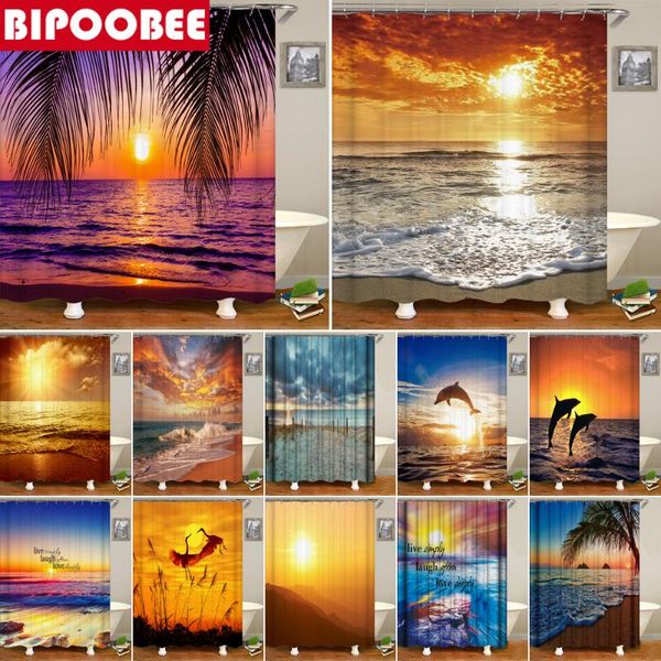 shower curtains sunlight ocean beach fabric curtain bathroom sunset dusk sea animal dolphin bath screen with 12 hooks
shower curtains sunlight ocean beach fabric curtain bathroom sunset dusk sea animal dolphin bath screen with 12 hooks