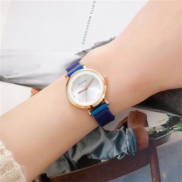 women mesh magnet buckle simple quartz watch luxury ladies geometric surface relogio feminino a4 wristwatches, Slivery;brown
women mesh magnet buckle simple quartz watch luxury ladies geometric surface relogio feminino a4 wristwatches, Slivery;brown