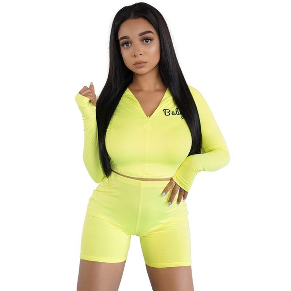 women front zipper long sleeve 2 piece outfits crop and shorts set joggers tracksuit women's tracksuits, Gray
women front zipper long sleeve 2 piece outfits crop and shorts set joggers tracksuit women's tracksuits, Gray