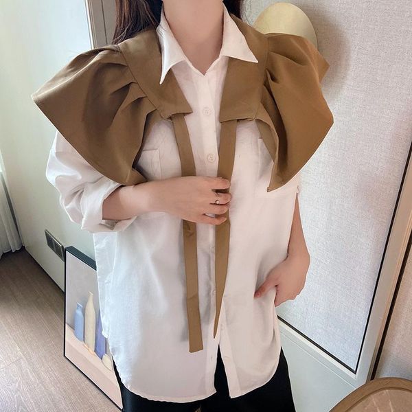 bow ties 2021 women shawl fake collars lady solid color false collar necklace tie shirt dress decorative female detachable cape, Black;gray
bow ties 2021 women shawl fake collars lady solid color false collar necklace tie shirt dress decorative female detachable cape, Black;gray
