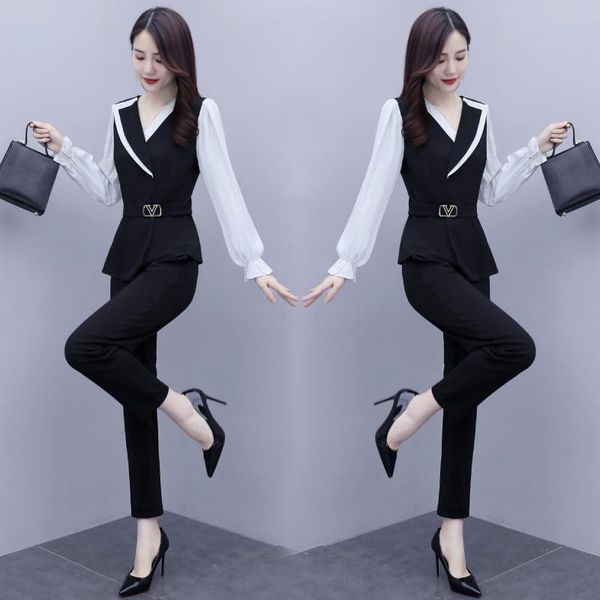 women's tracksuits autumn outfit temperament of cultivate one's morality show thin suit collar two-piece suits high-end fashion mi, Gray
women's tracksuits autumn outfit temperament of cultivate one's morality show thin suit collar two-piece suits high-end fashion mi, Gray
