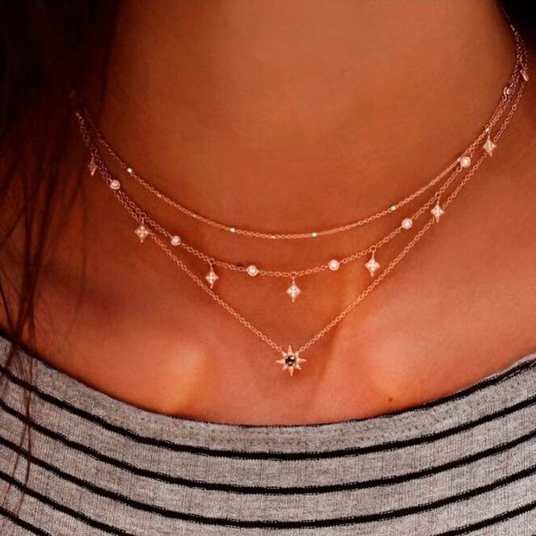 multi layered crystal pendant necklace for women necklaces charm round coin gold chain bohemian fashion long pendants wedding party annivers, Silver
multi layered crystal pendant necklace for women necklaces charm round coin gold chain bohemian fashion long pendants wedding party annivers, Silver