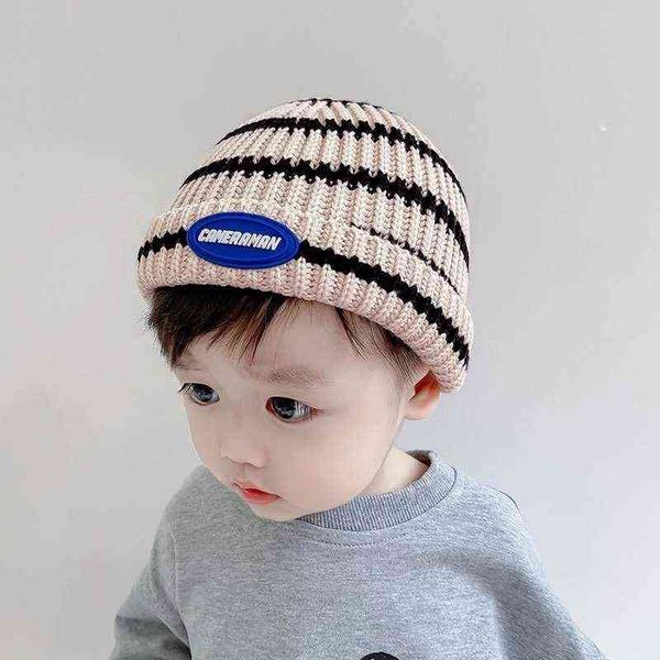 boys girls beanie hats striped soft warm children cap headwear kids hat newborn baby knitted cap autumn winter toddler hat y21111, Blue;gray
boys girls beanie hats striped soft warm children cap headwear kids hat newborn baby knitted cap autumn winter toddler hat y21111, Blue;gray