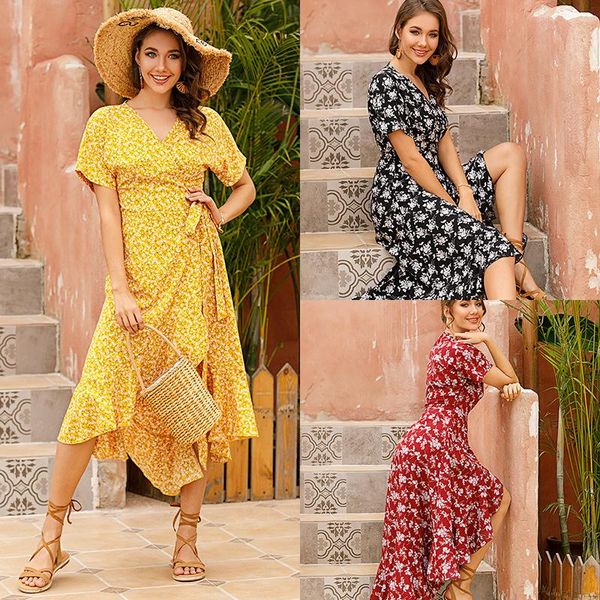 summer 2021 european and american french chiffon short-sleeved floral v-neck waist dresses for women party, White;black
summer 2021 european and american french chiffon short-sleeved floral v-neck waist dresses for women party, White;black