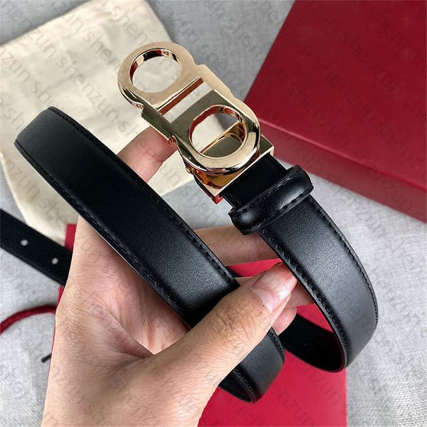 

womens belt designer belts fashion brand smooth buckle 3 color narrow 2.4cm cowhide man woman, Black;brown