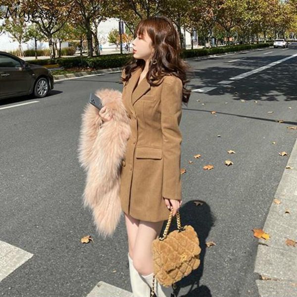 wool & blends women double breasted solid brown korean style slim streetwear office lady winter female coats fashion retro daily women', Black
wool & blends women double breasted solid brown korean style slim streetwear office lady winter female coats fashion retro daily women', Black