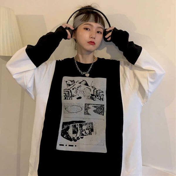 sweatshirt women's large size 100 kg hoodies autumn students korean version loose fat sister thin stitching female 210526, Black
sweatshirt women's large size 100 kg hoodies autumn students korean version loose fat sister thin stitching female 210526, Black