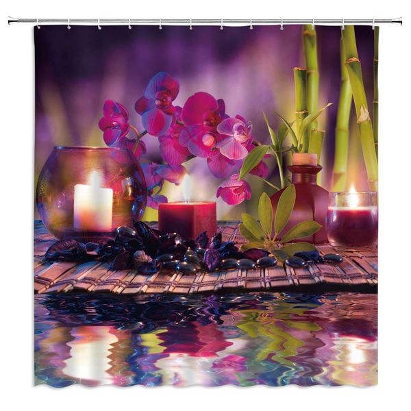 spa shower curtain purple orchid candle bamboo stone glass cup zen garden water meditation yoga relaxation green fabric bath
spa shower curtain purple orchid candle bamboo stone glass cup zen garden water meditation yoga relaxation green fabric bath