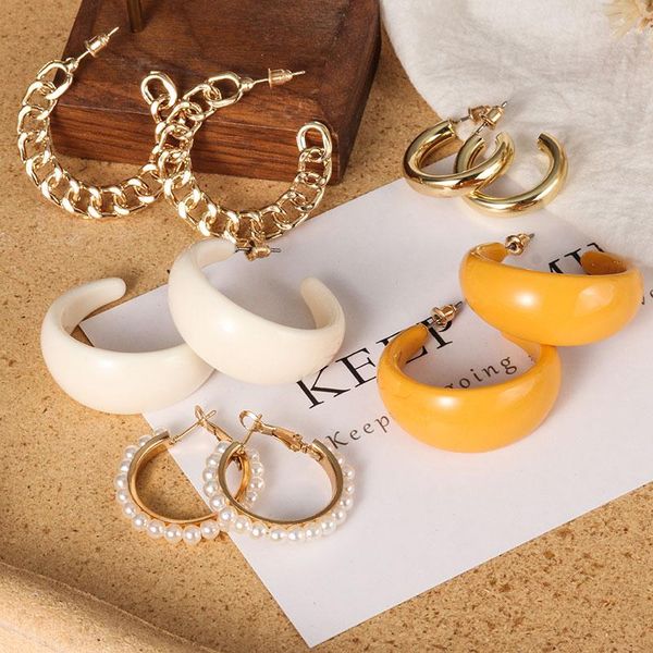 hoop & huggie 2021 trendy acrylic earrings set for women girls geometric irregular metal resin drop jewelry, Golden;silver
hoop & huggie 2021 trendy acrylic earrings set for women girls geometric irregular metal resin drop jewelry, Golden;silver