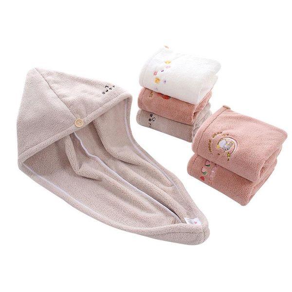 towel coral fleece dry hair cap absorbent soft skin-friendly embroidered shower
towel coral fleece dry hair cap absorbent soft skin-friendly embroidered shower