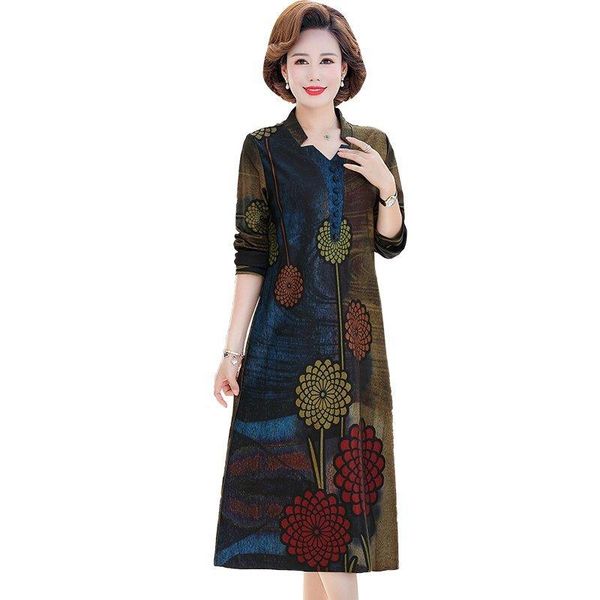 vintage floral midi dresses autumn winter 5xl plus size print long sleeve dress elegant women bodycon party vestido casual, Black;gray
vintage floral midi dresses autumn winter 5xl plus size print long sleeve dress elegant women bodycon party vestido casual, Black;gray