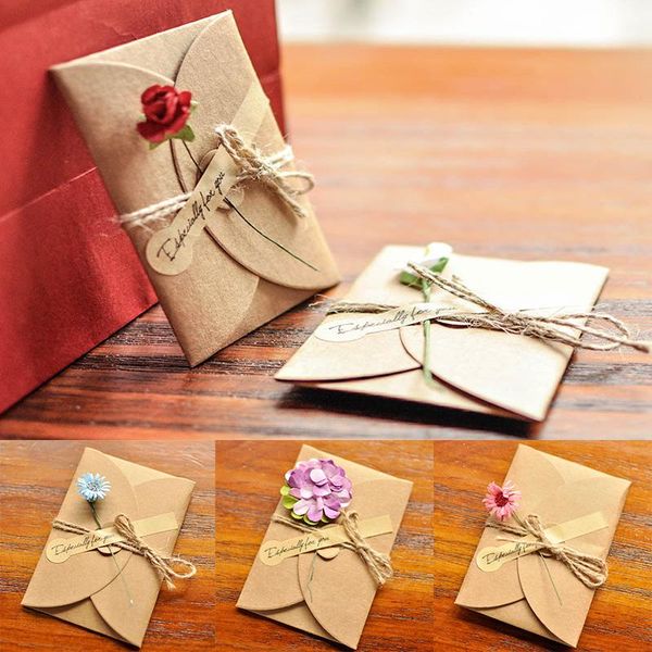 greeting cards 1pc diy kraft paper invitation card envelope handmade dry flower wedding party envelopes valentine's d lover
greeting cards 1pc diy kraft paper invitation card envelope handmade dry flower wedding party envelopes valentine's d lover