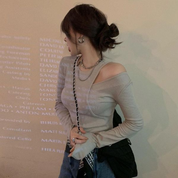 women's t-shirt fake two cold shoulder fall thin crop slim long sleeve women t shirt tunics party 2021 casual basic clothing white
women's t-shirt fake two cold shoulder fall thin crop slim long sleeve women t shirt tunics party 2021 casual basic clothing white
