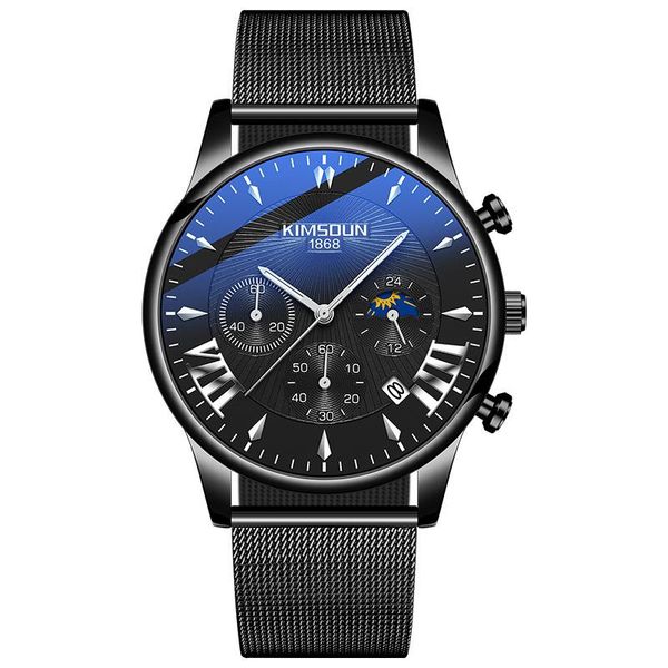 wristwatches moon phase star calendar men's watch student trend multifunctional quartz watches waterproof luminous man sports 1875b, Slivery;brown
wristwatches moon phase star calendar men's watch student trend multifunctional quartz watches waterproof luminous man sports 1875b, Slivery;brown