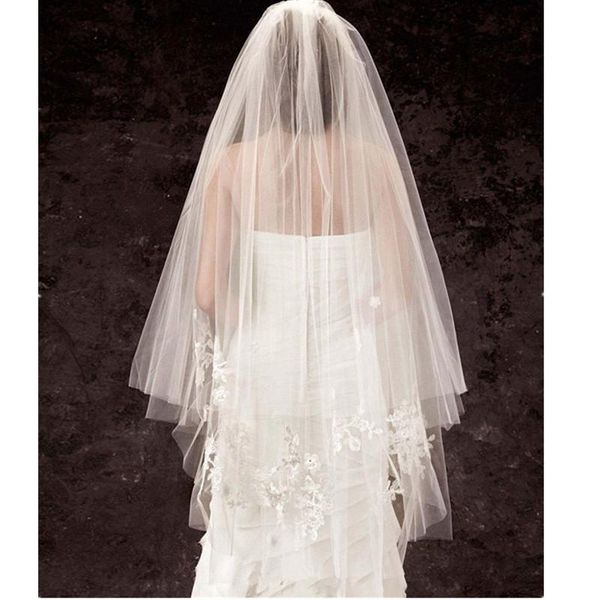 bridal veils lan ting bride two-tier cut edge wedding veil blusher elbow 53 pearl tulle, Black
bridal veils lan ting bride two-tier cut edge wedding veil blusher elbow 53 pearl tulle, Black