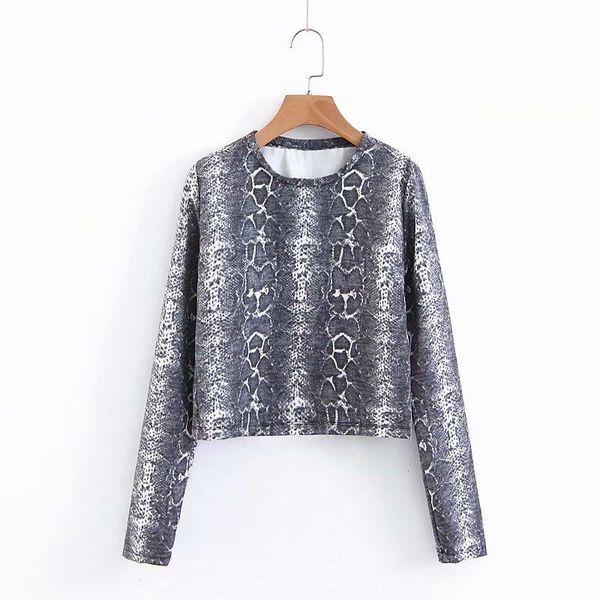 women's hoodies & sweatshirts women animal pattern snake skin print fashion sweatshirt long sleeve o neck casual slim female basic pull, Black
women's hoodies & sweatshirts women animal pattern snake skin print fashion sweatshirt long sleeve o neck casual slim female basic pull, Black