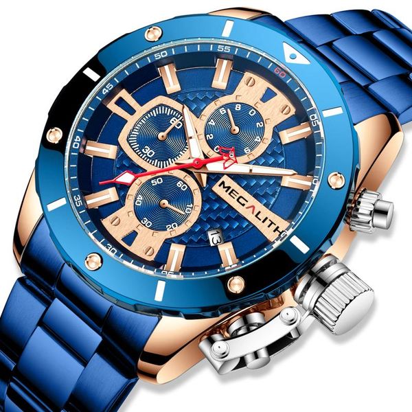 wristwatches wholesale price megalith quartz watch man blue stainless steel auto date clock fashion sport waterproof analog watches mans 822, Slivery;brown
wristwatches wholesale price megalith quartz watch man blue stainless steel auto date clock fashion sport waterproof analog watches mans 822, Slivery;brown