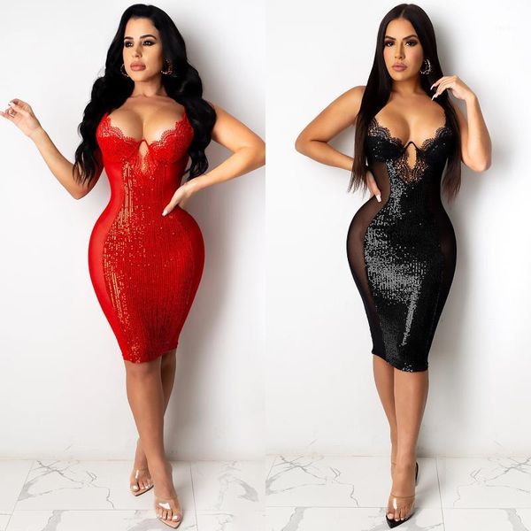 woman dress spring/autumn nightclub sling solid color sequin lace dresses women casual, Black;gray
woman dress spring/autumn nightclub sling solid color sequin lace dresses women casual, Black;gray