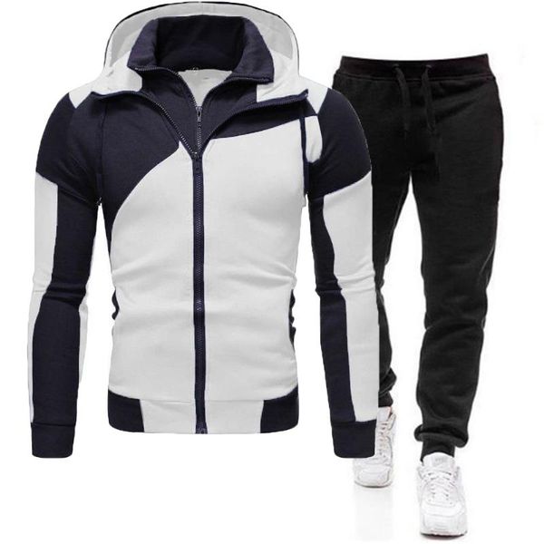 running sets men's sportswear brand spring and autumn thermal suits jogging pants fitness training, Black;blue
running sets men's sportswear brand spring and autumn thermal suits jogging pants fitness training, Black;blue