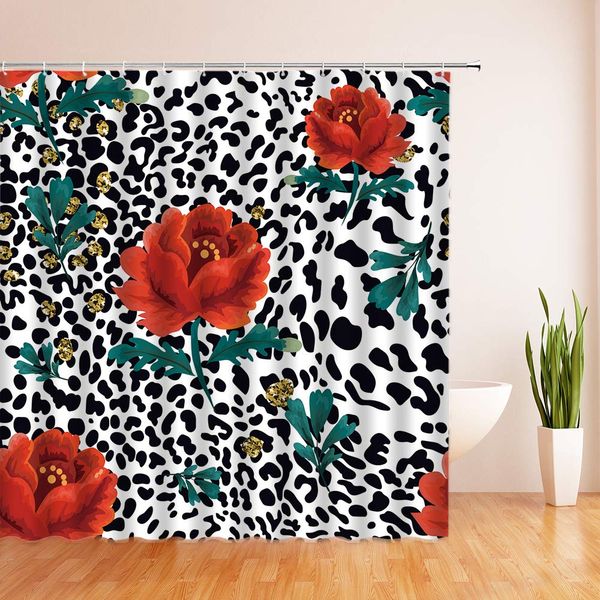leopard flower shower curtain red floral poppy leopard pattern wild safari animal romantic modern fashion creative women
leopard flower shower curtain red floral poppy leopard pattern wild safari animal romantic modern fashion creative women