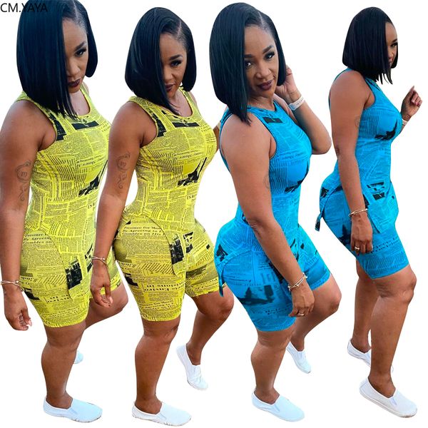 2021 sporty women two pieces sets summer trasuits newspaper print +jogger shorts leggings suit fitness outfit gl181by, White
2021 sporty women two pieces sets summer trasuits newspaper print +jogger shorts leggings suit fitness outfit gl181by, White