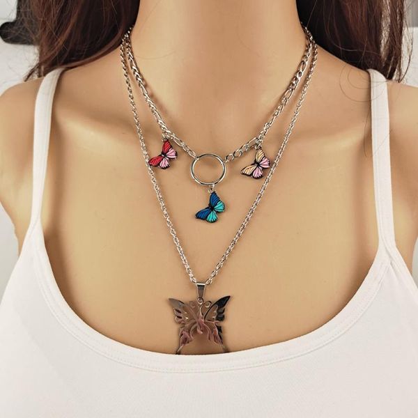 pendant necklaces europe america trendy hollow geometric butterfly circles for women girls punk silver color chain kolye bijoux
pendant necklaces europe america trendy hollow geometric butterfly circles for women girls punk silver color chain kolye bijoux